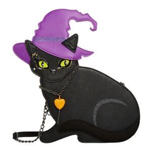 Betsey Johnson Black Cat Witch Crossbody